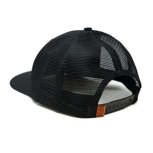 Embroidered Block Logo Hat | Black Snapback - Image 2