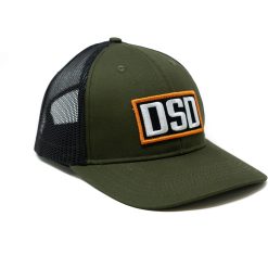 Embroidered Block Logo Hat | Army Snapback